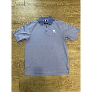 FootJoy Mens Polo Shirt Blue Poipu Bay Golf Large